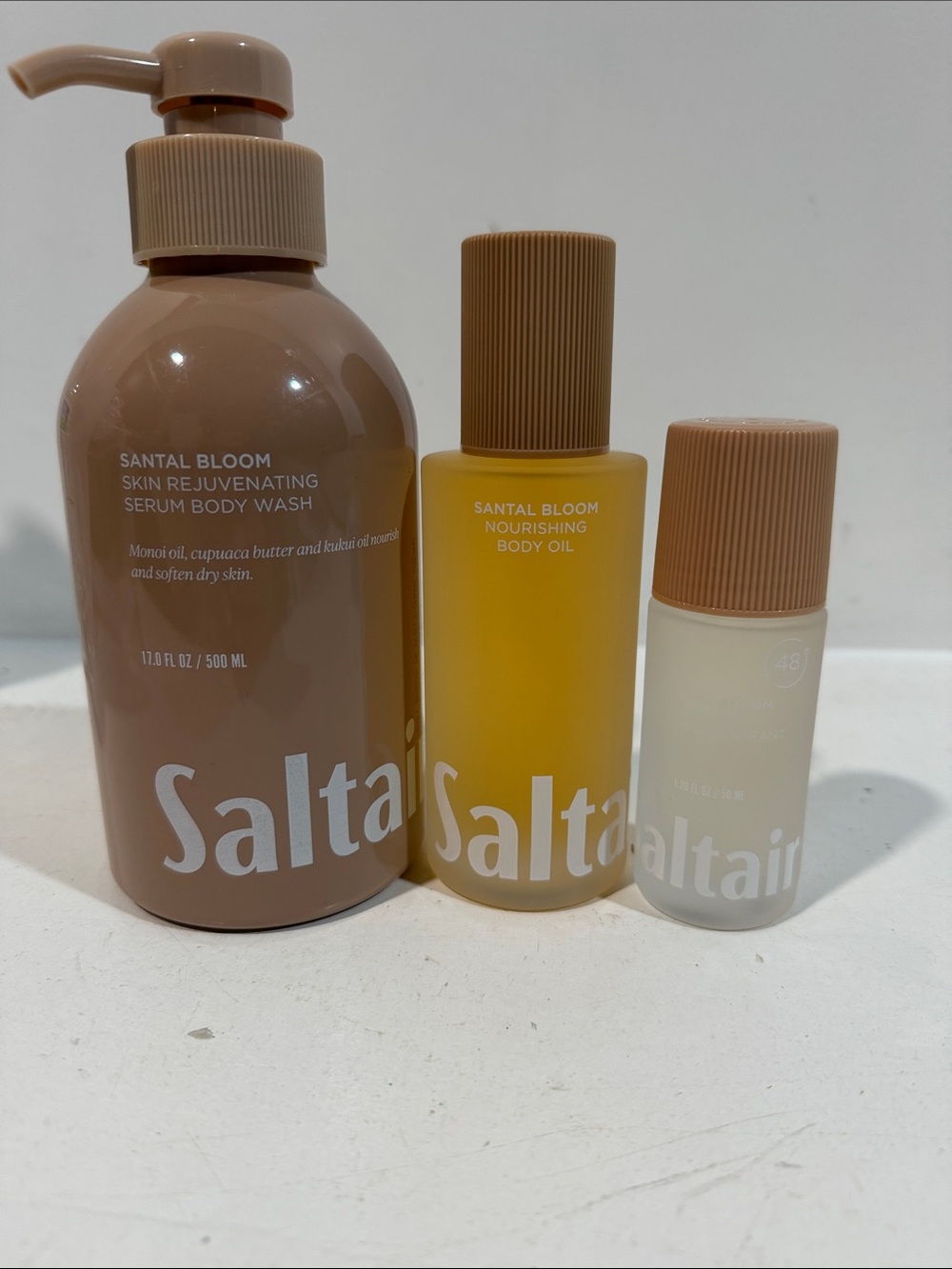 Saltair Santal Bloom Nourishing Body Oil & Serum Body Wash - Brown & Yellow